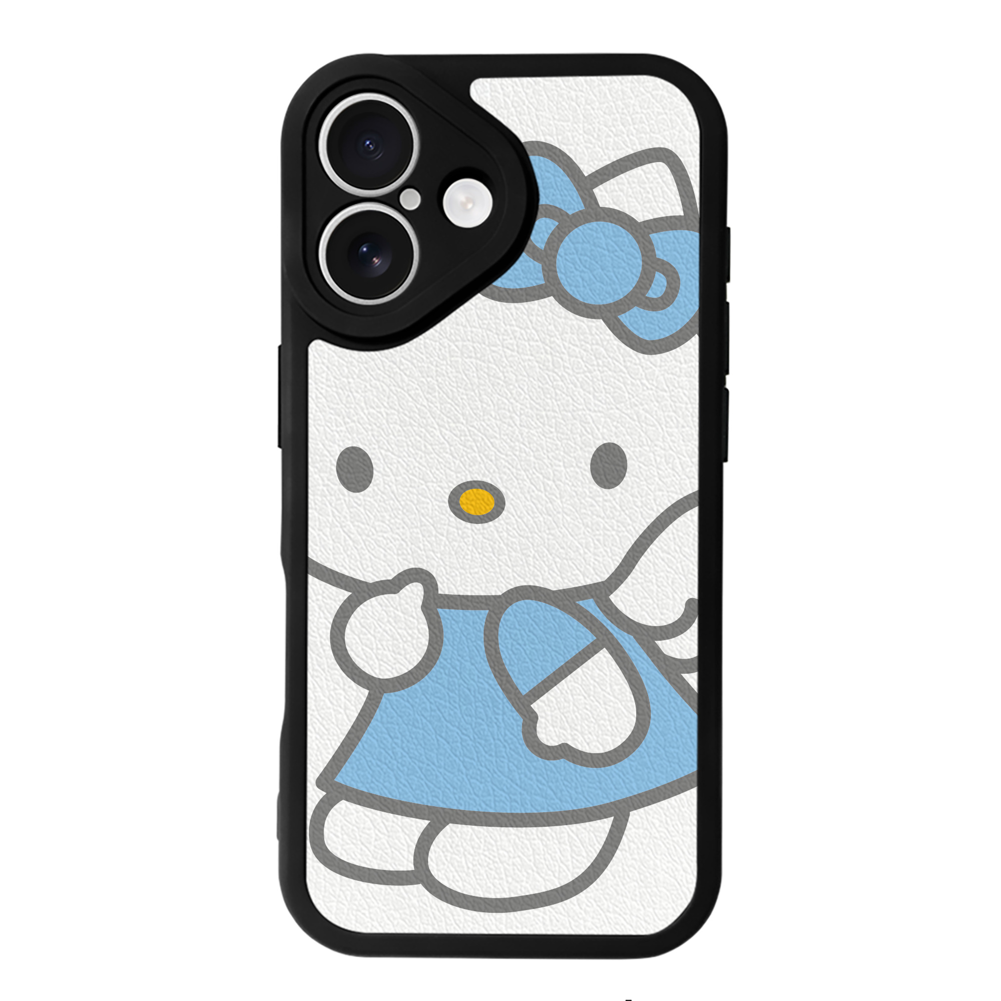 （画像用） Hello Kitty ハローキティ 【iPhone 16シリーズ対応】シリコンスマホケース（レザー調） 材質：シリコン